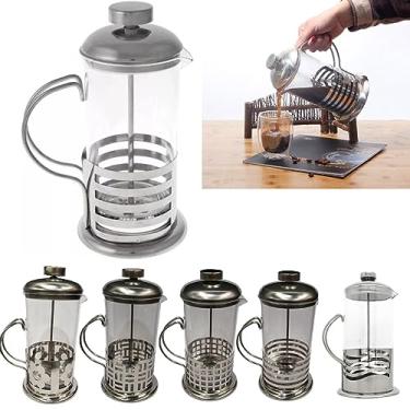 Imagem de Cafeteira Prensa Francesa 600ML Toda em Aço Inoxidável, Filtro Lavável. Qualidade Premium - R78