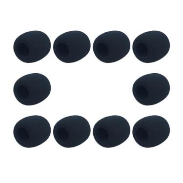 Imagem de kowaku 10 peças l esponja microfone capa pára-brisa esponja cobre reutilizável portátil bom elástico pára-brisas fone de ouvido capa esponja, 72 mm