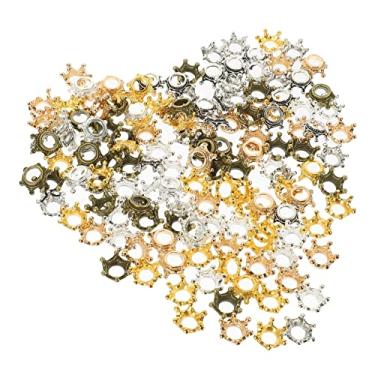 Imagem de Operitacx 150 Unidades Recheio Epóxi Coroa Pingentes De Joias Faça Você Mesmo Encantos Mini Coroa Contas De Encantos De Coroa Pulseira De Charme Mini Amuletos O Preenchimento Material Liga