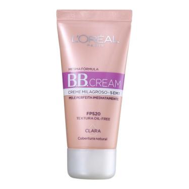 Imagem de Bb Cream L'oréal Creme Milagroso Fps20 Claro 30ml Blz BB Cream