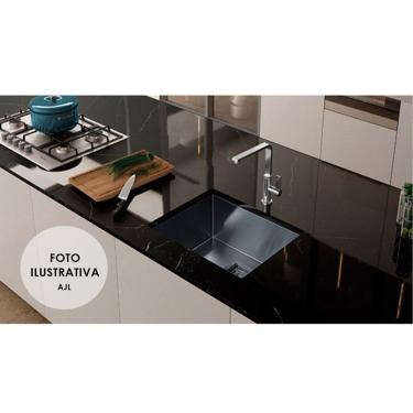 Imagem de cuba Inox 60x40 Cm Sobrepor Embutir Gourmet Com Válvula cozinha moderna