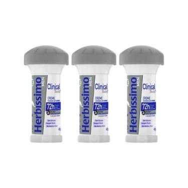 Imagem de Desodorante Herbissimo Stick Creme Clinical Men 45G- Kit 3Un - Herbíss