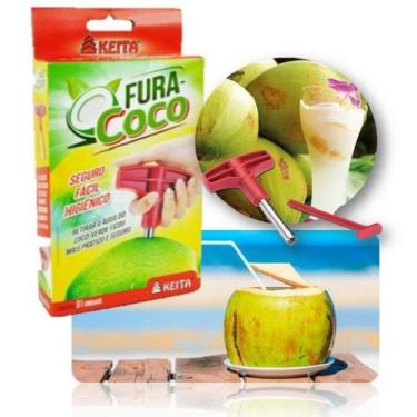 Imagem de Fura Coco Abridor Furador Perfurador Bebida Bar Praia - Concise Fashio