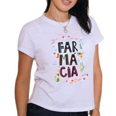 Imagem de Blusa de farmácia curso faculdade técnico camiseta plus size camisa te
