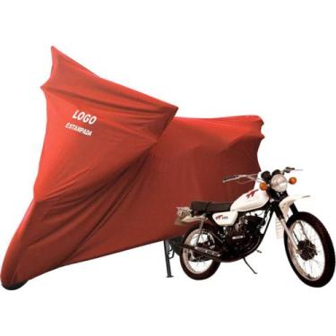 Imagem de Capa P/ Moto Yamaha TT 125 Alta Durabilidade Com Logo - Mz, Vermelha
