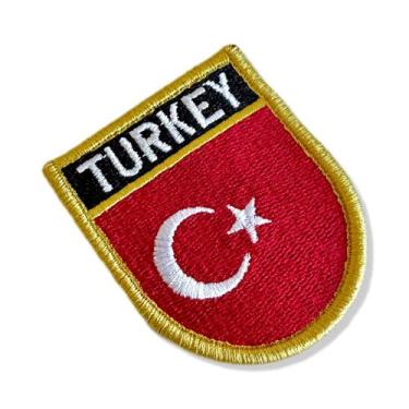 Imagem de BP0428E-011 Bandeira Turquia Patch Bordado 5,7x6,8cm - BR44