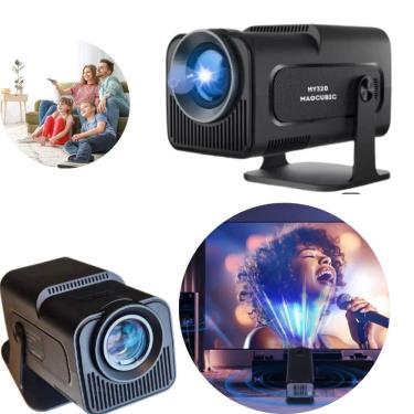Imagem de Projetor Android Wifi 4K Smart Hy 320 10000Lm Tvbox Fullhd