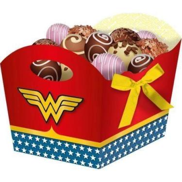 Imagem de Cachepot medio mulher maravilha 08un festcolor