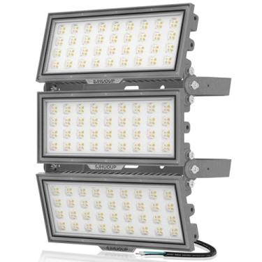 Imagem de SJHUOUP Luzes De Estádio Led Sjhuoup, Holofotes Externos 300 Watts, Luz 39.000 Lúmens, Ip67 À Prova D'Água, Ângulo Ajustável 6500 K, Arena Comercial Externa