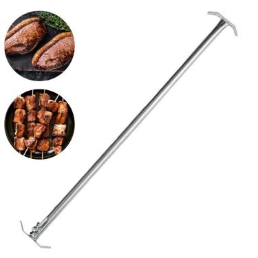 Imagem de Suporte De Churrasqueira Regulável 30 a 50cm Extensor Para Espeto Em Aço Metalmig