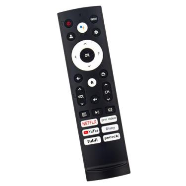 Imagem de Controle remoto de voz de substituição para Hisense ULED 4K Premium Quantum QLED Series Smart Google TV 55A65K 55A7N 55U6N 43A65H 43A4K 50A7N 50U6H 50A65H 50A65K 55A65H 65S7N 65U6H 65A65K