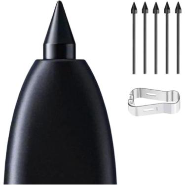 Imagem de Ponta de substituição para Caneta S Pen Compativel com Samsung Galaxy Note 10 Note 20 Tab S6 lite S7 S8 S9 S7FE S9FE S22U S23U S24U S25U (Preto)