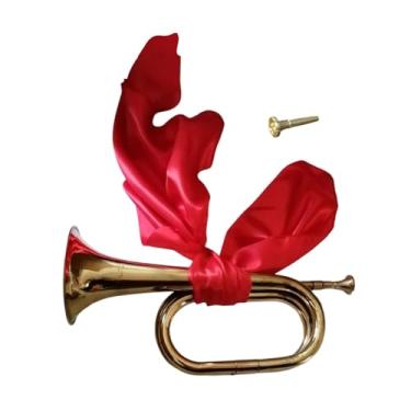 Imagem de YIJU Trompete Instrumento Musical Leve Trompete Instrumento de Metais para Banda Escolar Iniciante