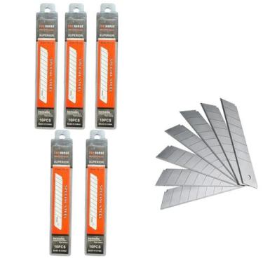 Imagem de Lâmina Para Estilete Reposição 18mm 50 Lâminas - Yara