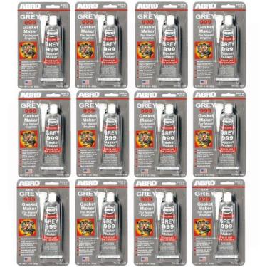Imagem de Kit 12 Tubos de Cola Silicone Grey 999 Abro 85g