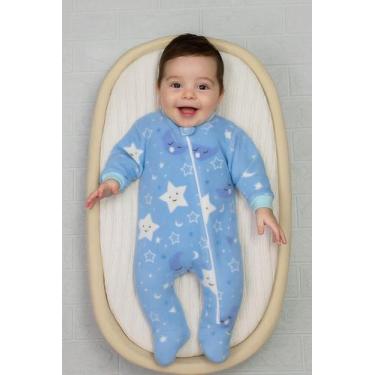 Imagem de Macacão Fleece Quentinho Confortável para Bebê Momentos Incríveis e Ac