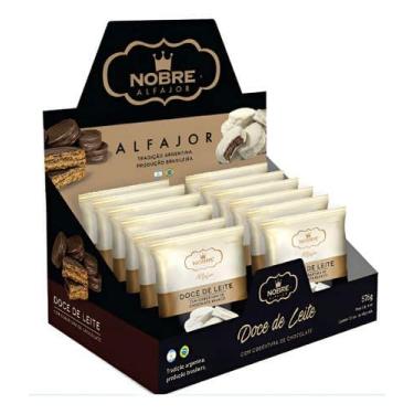 Imagem de Caixa Alfajor Chocolate Branco - 12 Unidades Com 48g - NoBrand