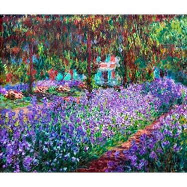 Imagem de Jardim em Giverny de Claude Monet - 60x71 - Tela Canvas Para Quadro