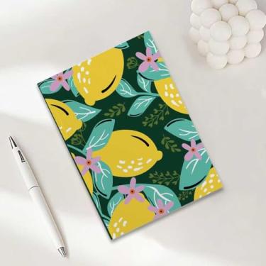 Imagem de Caderno Limão, Caderno A5 para anotações de escritório, agenda de 21 x 14,7 cm, agenda de viagem, 1