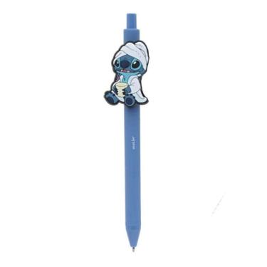 Imagem de Caneta Esferográfica Retrátil Stitch Toalha De Banho Azul - Molin