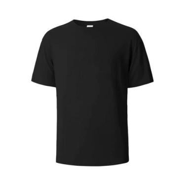 Imagem de Camiseta De Algodão Branca De Alta Resistência 500g Com Gola Redonda E