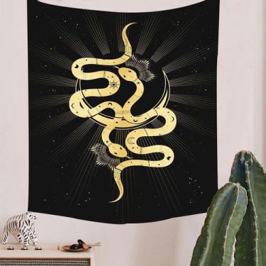 Imagem de Tapeçaria Animal Snake Wall Microfabric 150x150cm Decoração de quarto 