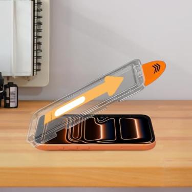 Imagem de Película protetora de tela de privacidade com cobertura total de 5 peças, vidro temperado 9H, película anti-peep compatível com iPhone 17 Pro