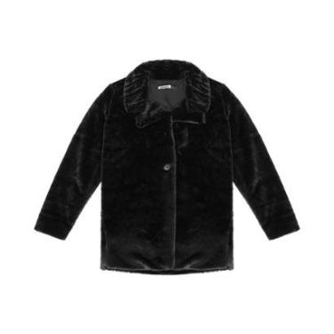 Imagem de Casaco Juvenil Feminino Pelo Safira Minty Preto-Feminino