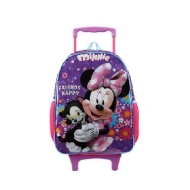 Imagem de Mochila Minnie Mouse Com Rodinhas Infantil Escolar Para Meninas - Xeryus 11400 - 16