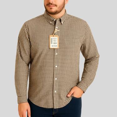 Imagem de Camisa Masculina Manga Longa Xadrez Slim Hering Tamanho:XXG;Cor:;Gênero:Homem-Masculino