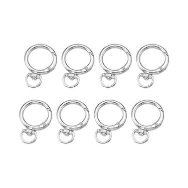 Imagem de 8/15 Argolas De Chave Com Mola, Ganchos De Chave Em Liga Metálica Para