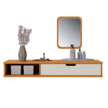 Imagem de Penteadeira Suspensa Camarim Escrivaninha Mesa Bancada Cantinho Maquia