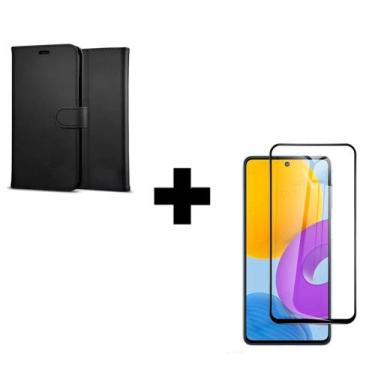 Imagem de Película 3D Vidro + Capa Capinha Carteira Flip Para Samsung Galaxy A55