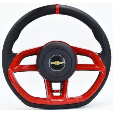 Imagem de Volante Esportivo Corsa Wind / Classic - GTI Vision Vermelho - Chevrol