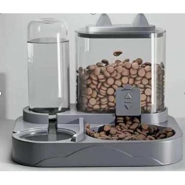 Imagem de Comedouro e Bebedouro Automático para Pets 2 em 1  Dispenser de Ração 