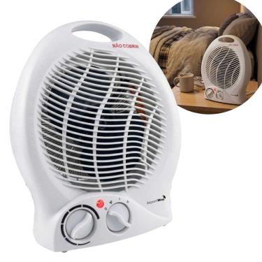 Imagem de Aquecedor Ventilador Ambiente Elétrico Resistência Portátil Residencial Doméstico Importway