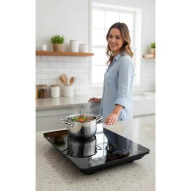 Imagem de Cooktop Indução Preto 1 Boca 2000W 220V Touch Screen - Congratulations