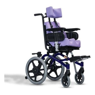 Imagem de Cadeira De Rodas Postural Infantil Conforma Tilt Ortobras, Azul, 40