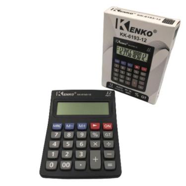Imagem de Calculadora Eletrônica 12 Dígitos Kk-6193-12 Kenko