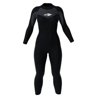 Imagem de Roupa de Borracha Mormaii 3.2 c/Manga Preto/ Branco Fem 2023