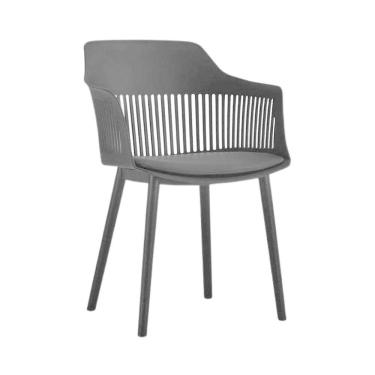 Imagem de Cadeira Montreal Em Polipropileno, Assento Estofado Revest. PU