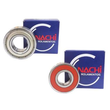 Imagem de Kit Rolamento Eixo Primário Cbx 200 Strada 6004 6202-NSE Nachi