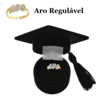 Imagem de Anel Abc Regulável Infantil Banhado A Ouro 18K Com Cx Capelo - Jhulias