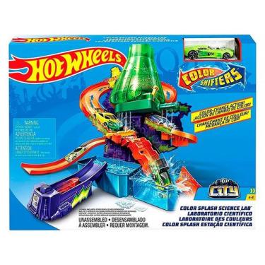 Imagem de Pista Hot Wheels City Color Shifters Splash Estação Científica CCP76 -