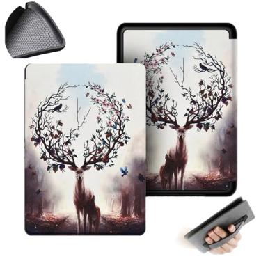 Imagem de GUKSRASO Capa para Uma Edição de 7 Polegadas 2024 Kindle Paperwhite/Signature (12ª Geração) e Kindle Colorsoft Signature Edition ， Com Alça de Mão e Tampa Traseira de TPU Soft