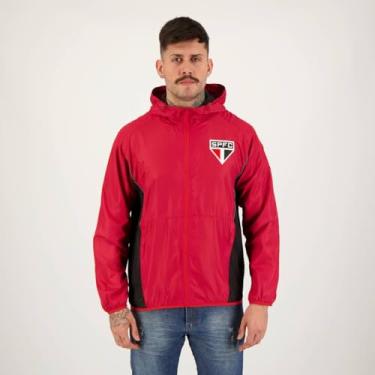 Imagem de Jaqueta São Paulo Corta Vento Reflective Vermelha e Preta