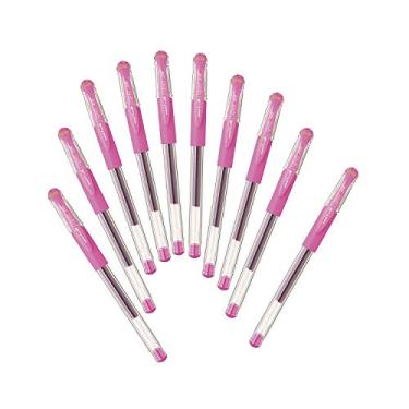 Imagem de Mitsubishi Pencil Uni-Ball Signo UM151.67 Canetas esferográficas de gel, 0,01 polegadas (0,38 mm), rosa puro, 10 peças