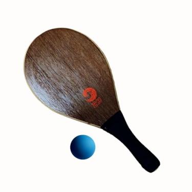 Imagem de O Tenista Raquete de Frescobol Madeira Oca