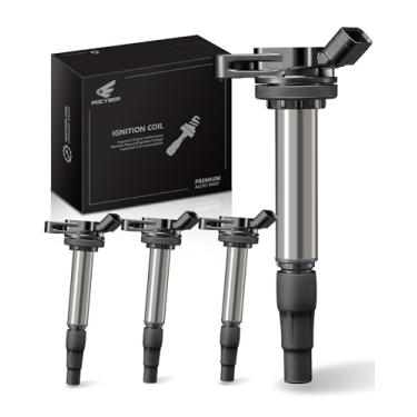Imagem de POCYBER Conjunto de 4 bobinas de ignição para Toyota Corolla Prius Matrix Scion XD L4 1.8L 2006-2019 Substituir OEM UF596 90919-02258 90919-02252