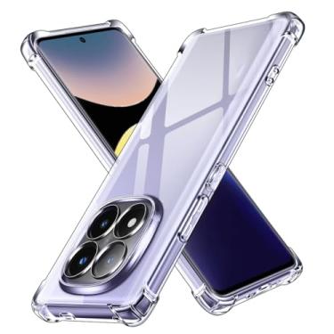 Imagem de Capa Capinha Anti Impacto Transparente Compatível Com Poco X7 5G Tela de 6.67 Polegadas - (Bluepink)